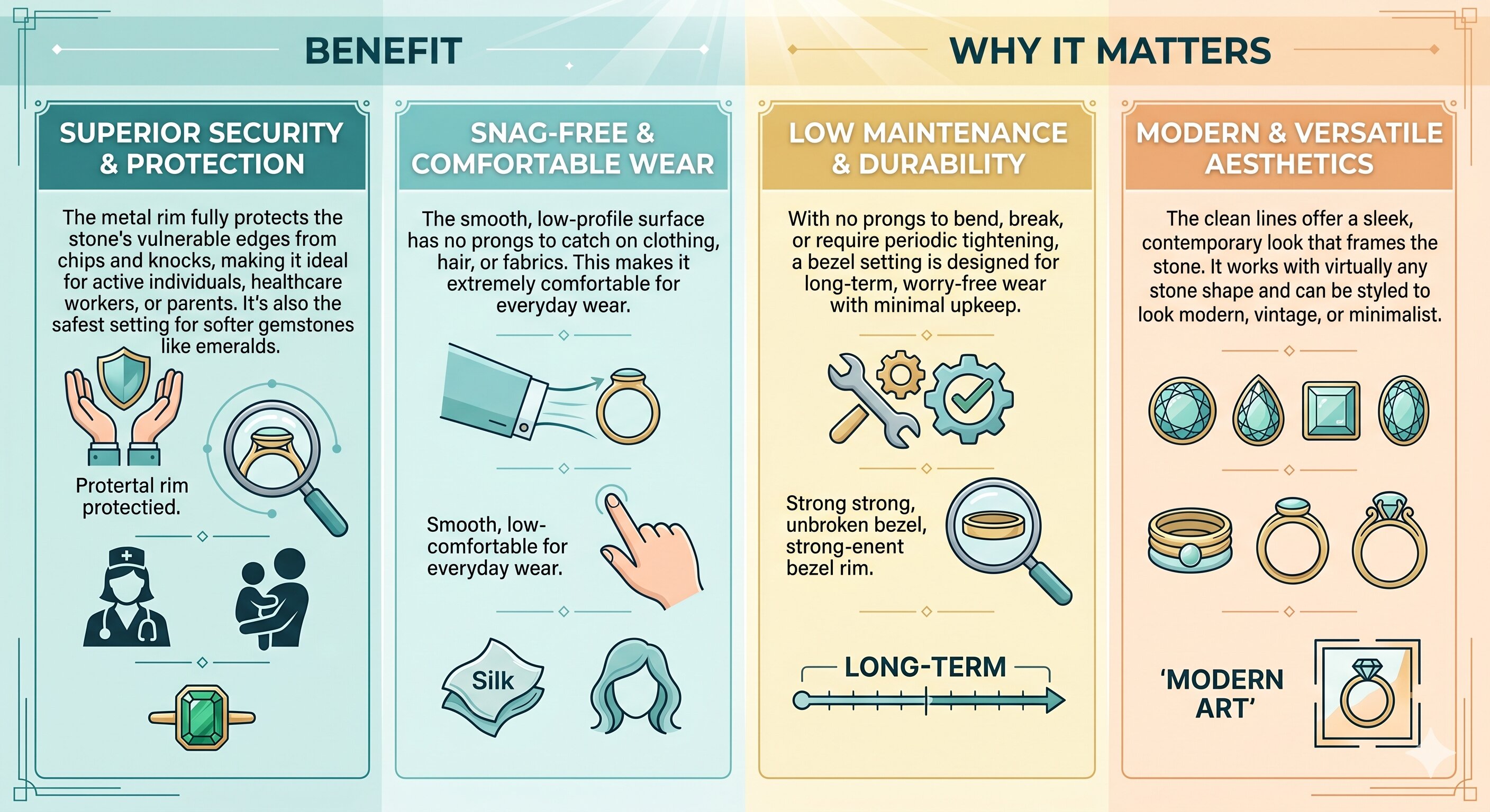 Benefits of the Bezel Setting